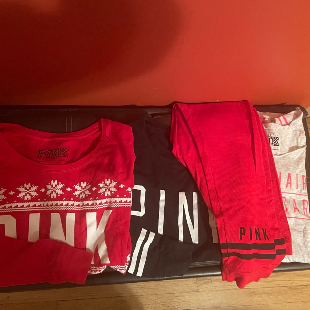 Victoria Secret Pink 4 piece Pajama Bundle